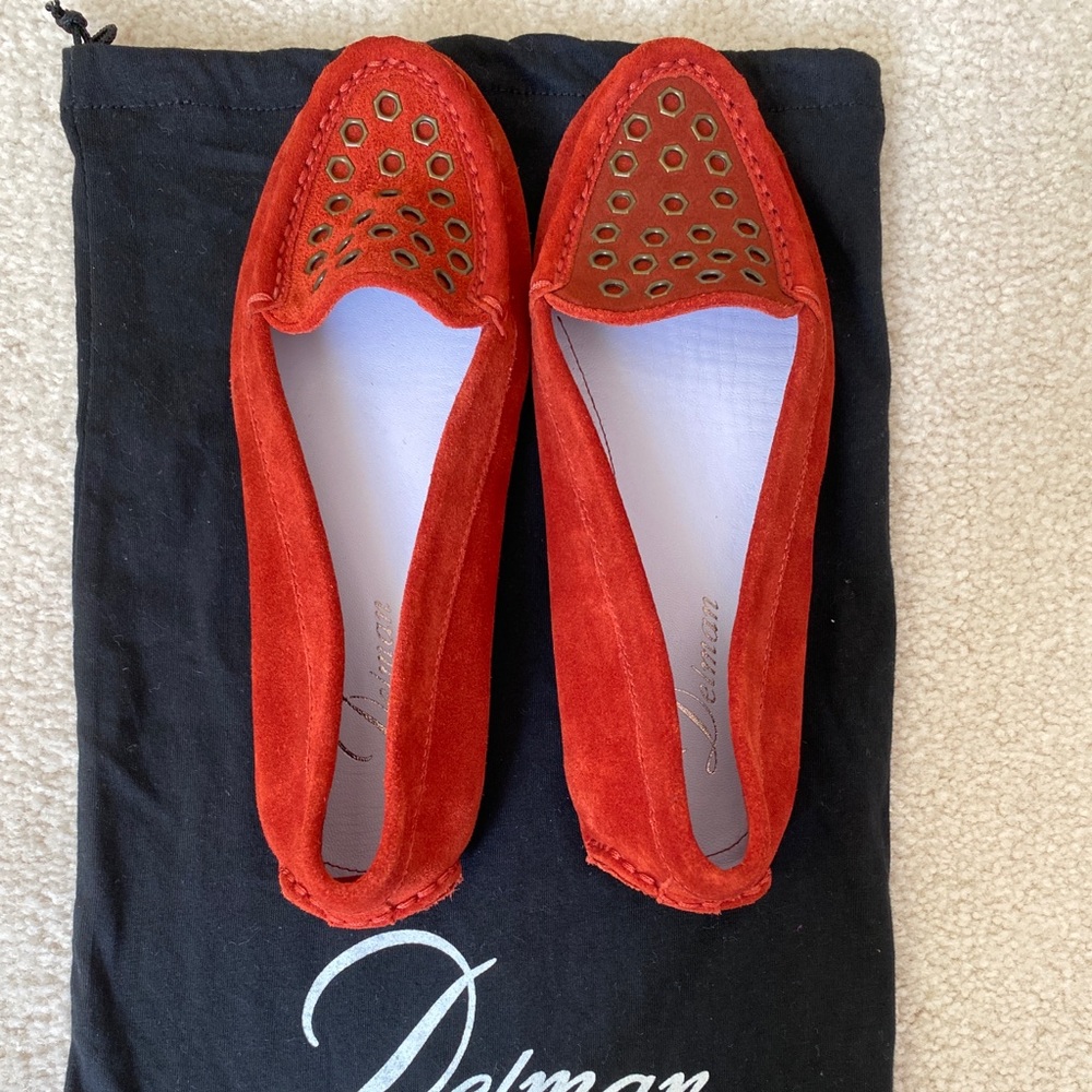 New Delman Suede Moccasins Loafers Flats 6 36